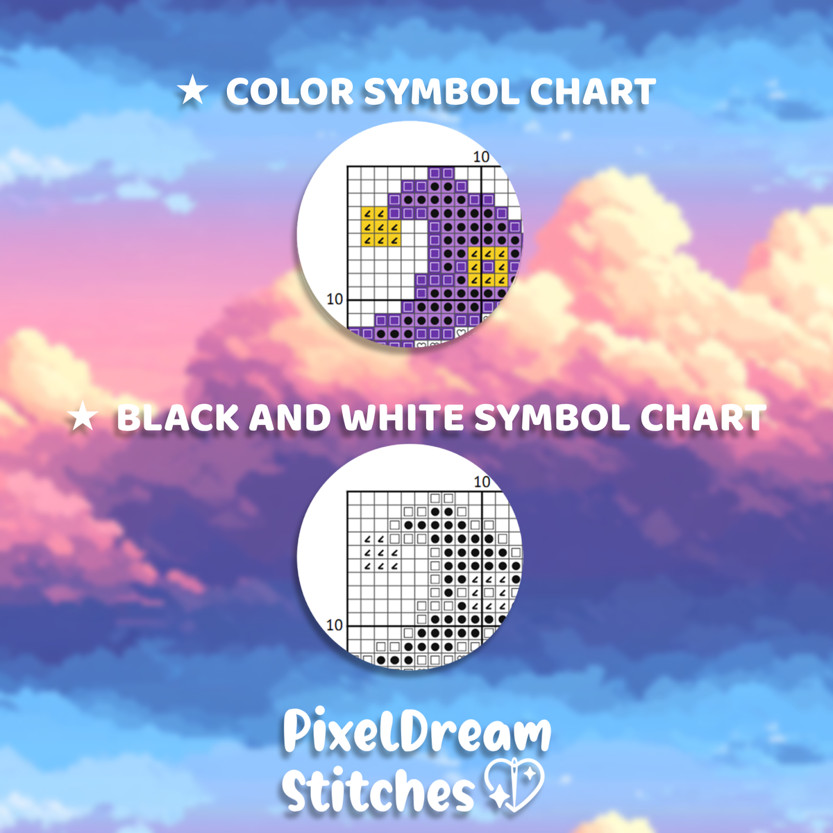 Witchy Ghost - Cross Stitch Pattern PDF